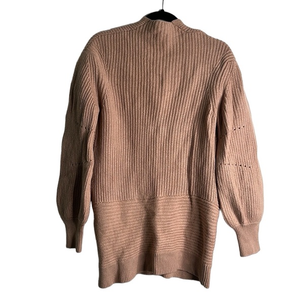 Wilfred Marino wool blush pink cable knit open sweater cardigan size small - Picture 3 of 13